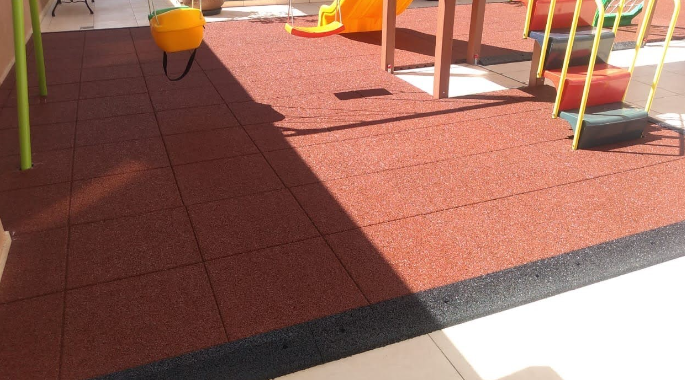 Piso de Borracha Reciclada em SP Imagem